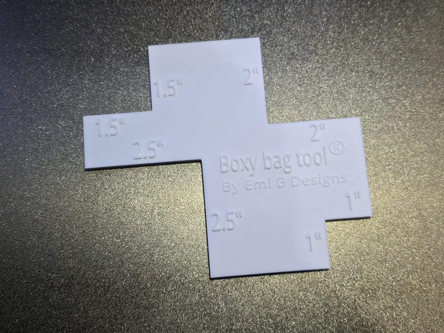 Personalised Boxy Bag Tool- Box corner bag tool- Bag Base Ruler