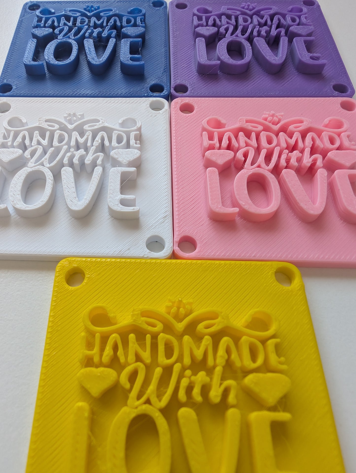 Pack of 5 Handmade with love Bag tags Tags for your sewing projects