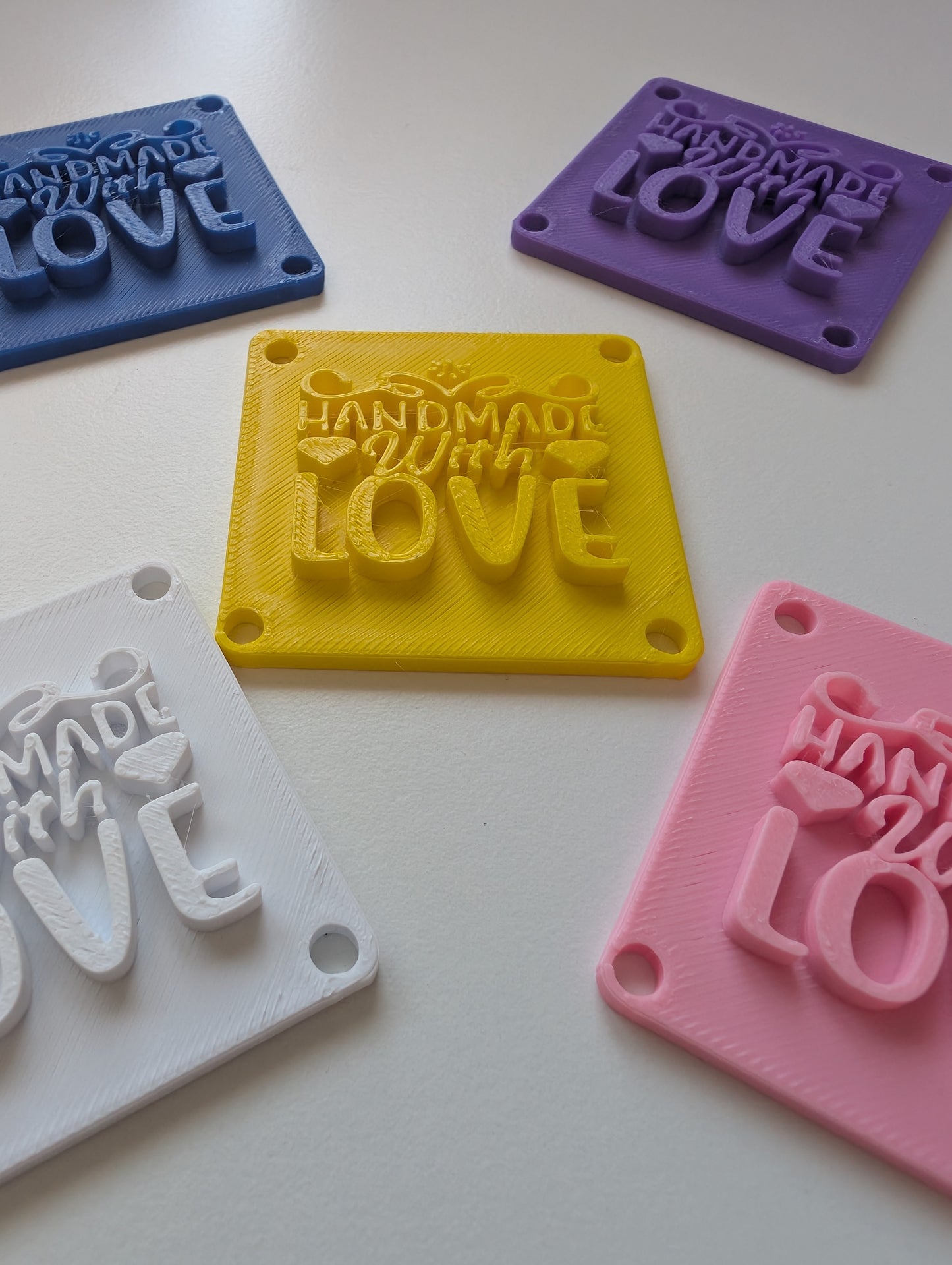 Pack of 5 Handmade with love Bag tags Tags for your sewing projects