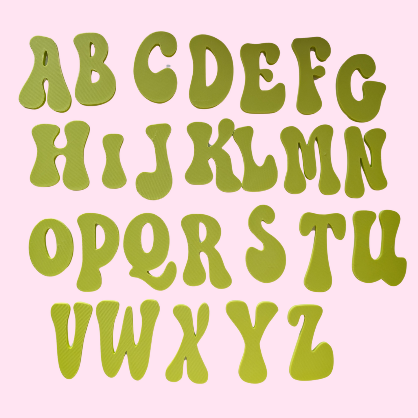 Retro A to Z Letter Templates Letter Stencils for Sewing and Crafts Applique Letters Personalise your Sewing
