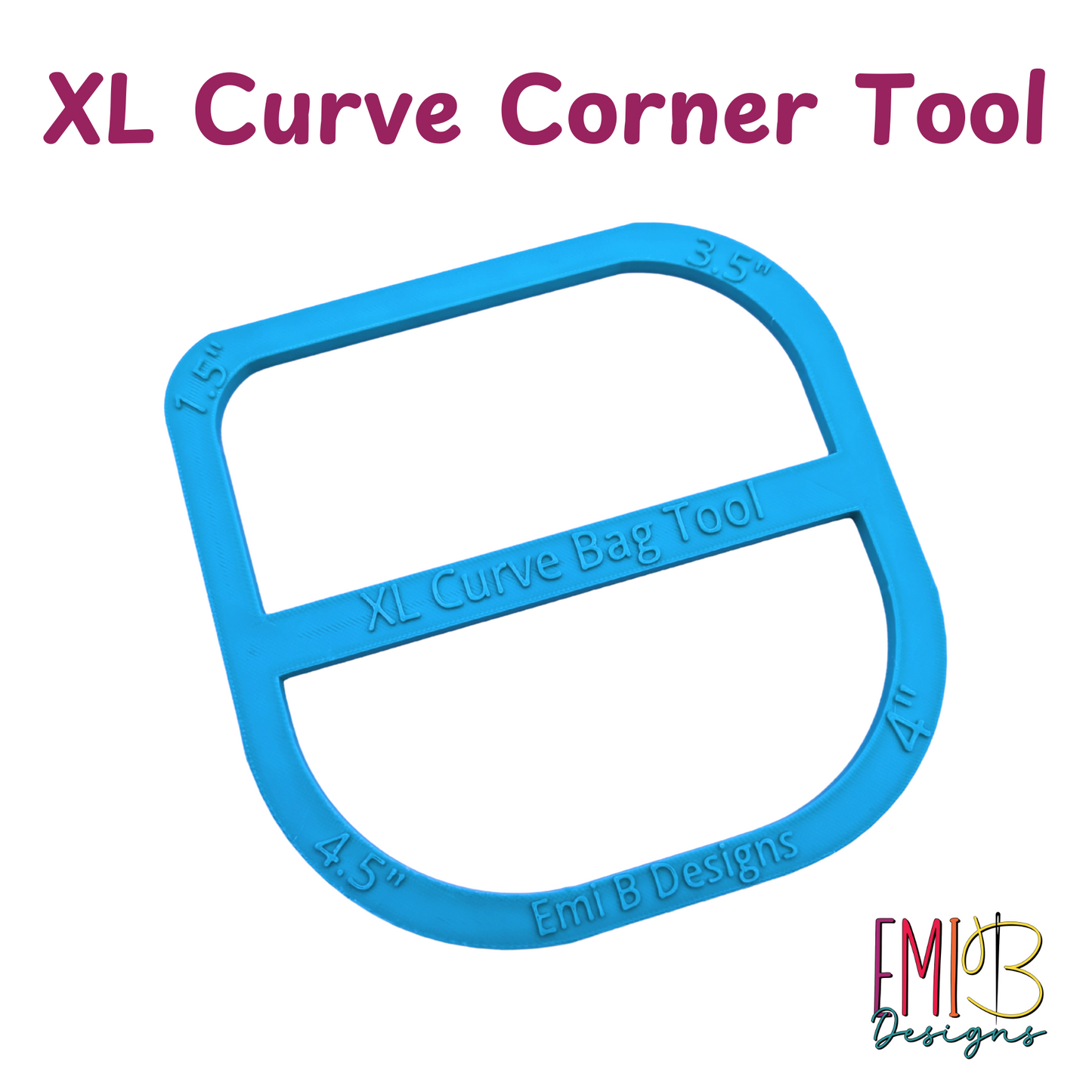 XL Curved Corner Tool Curved Bag ruler Curved corner Tool Bag Making Ruler Bag Making Tool Make curved in your Sewing Projects