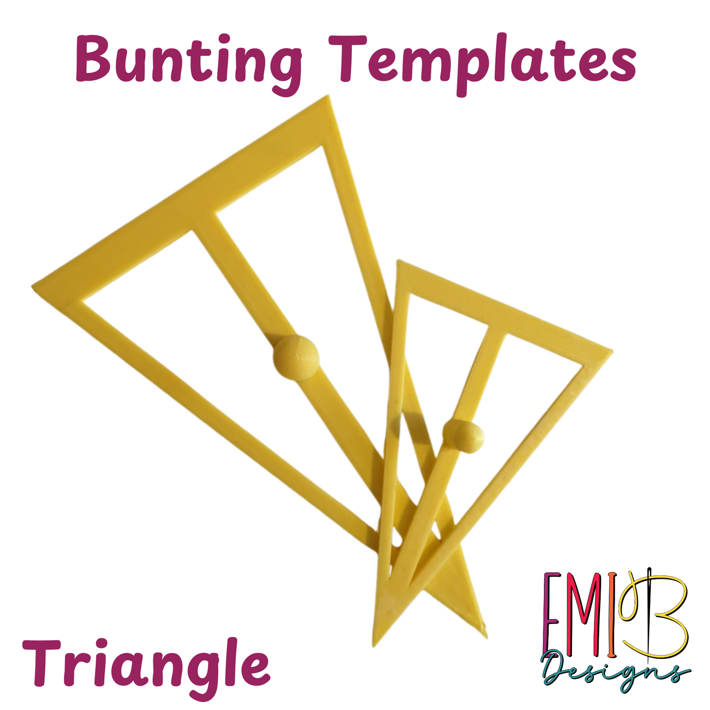 Bunting Templates Pack of 2 Plastic Bunting Templates Sew your own Bunting