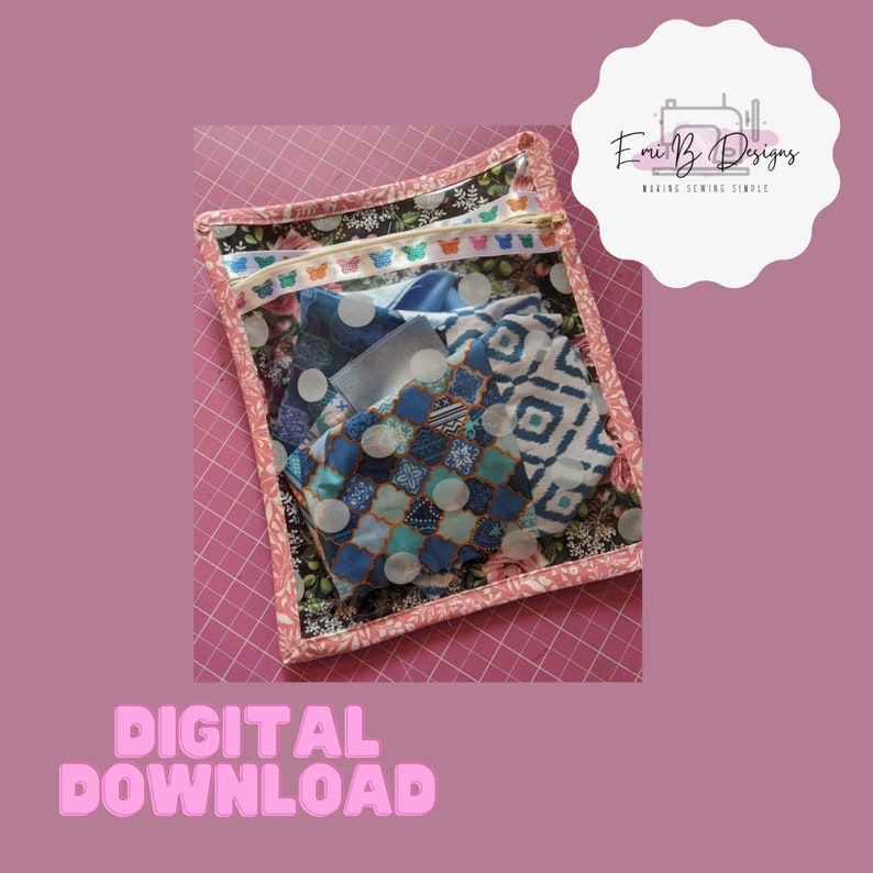Pippa Project Pouch Sewing Pattern- PDF/Download- Sewing Projects Pouch Pattern- Beginner Sewing Pattern