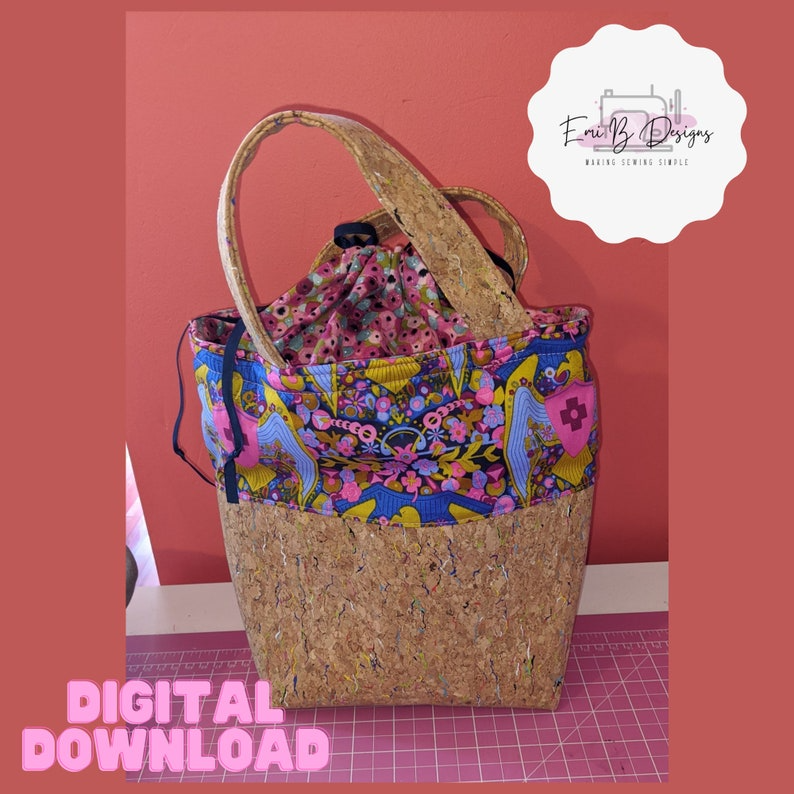 Bobby Bucket Bag Sewing Pattern- PDF/Download. Lunch Bag Sewing Pattern