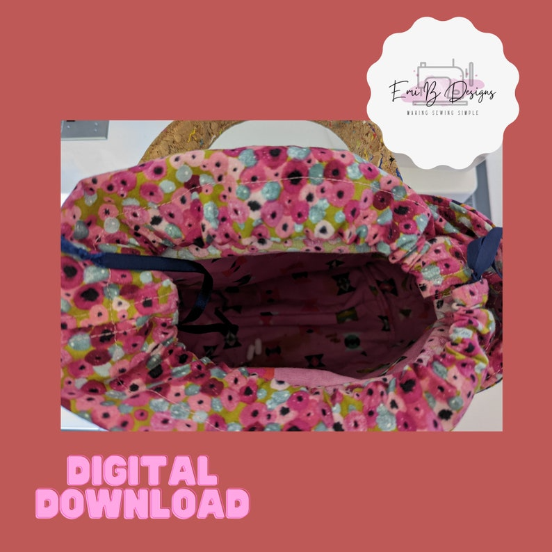 Bobby Bucket Bag Sewing Pattern- PDF/Download. Lunch Bag Sewing Pattern