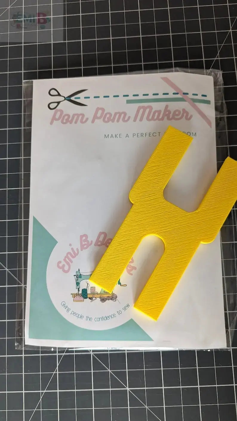 Pom Pom Maker- Make your own Pom Pom's in a variety of sizes- Sewing and Craft Embellishment EmibDesign