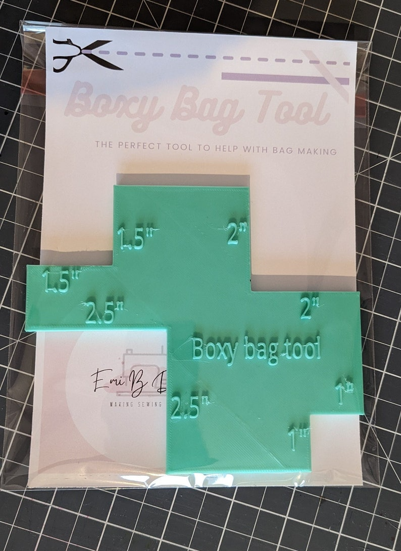 Personalised Boxy Bag Tool- Box corner bag tool- Bag Base Ruler