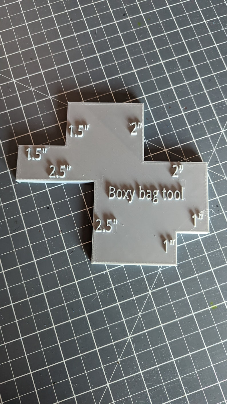 Personalised Boxy Bag Tool- Box corner bag tool- Bag Base Ruler