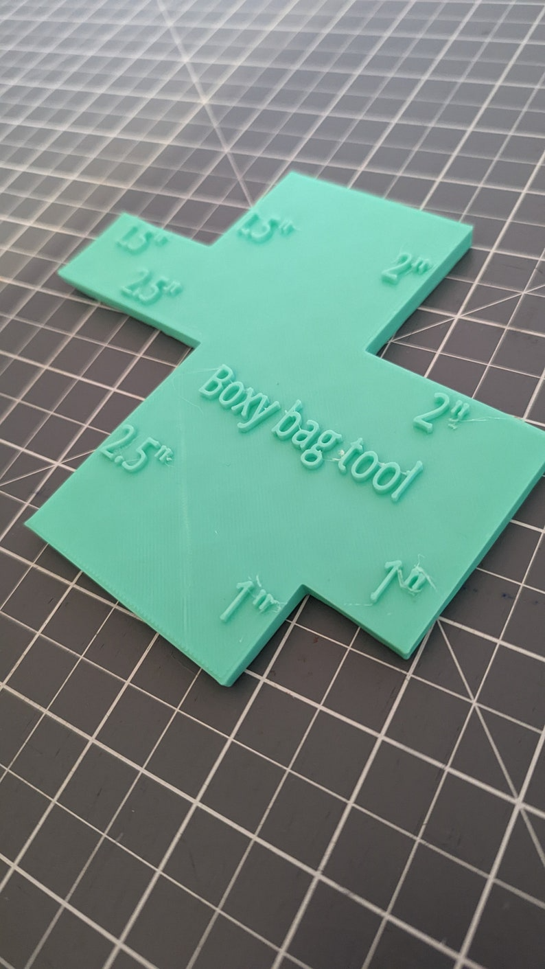 Personalised Boxy Bag Tool- Box corner bag tool- Bag Base Ruler