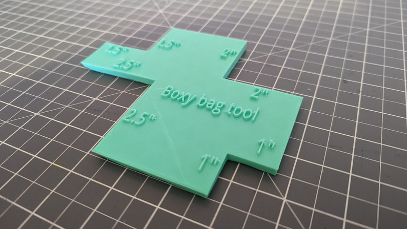 Personalised Boxy Bag Tool- Box corner bag tool- Bag Base Ruler