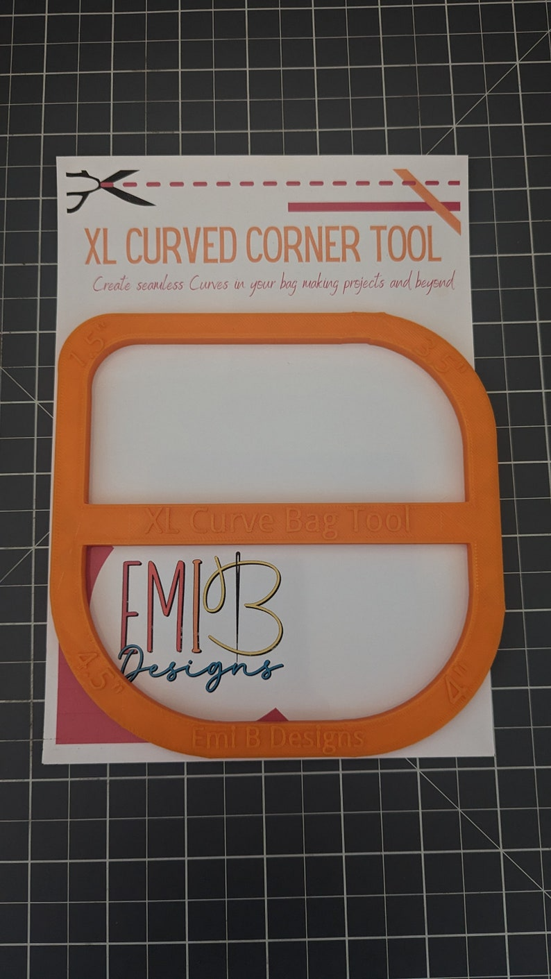 XL Curved Corner Tool Curved Bag ruler Curved corner Tool Bag Making Ruler Bag Making Tool Make curved in your Sewing Projects