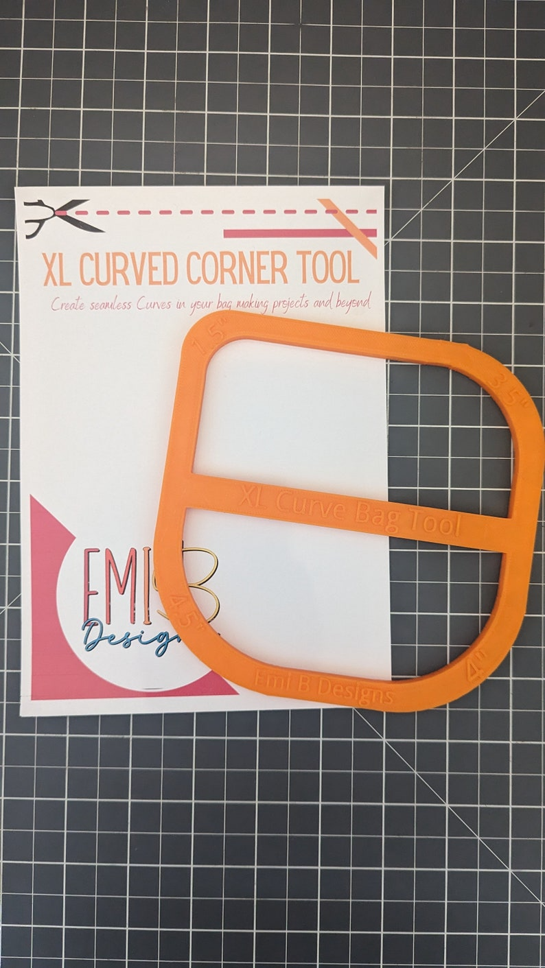 XL Curved Corner Tool Curved Bag ruler Curved corner Tool Bag Making Ruler Bag Making Tool Make curved in your Sewing Projects