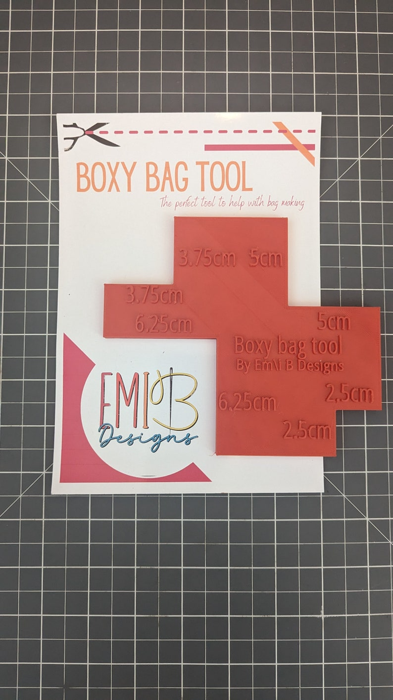 Metric Boxy Bag Tool Bag Making Ruler Bag Making Tool Make Boxes Bottom Bags Bag Base Ruler