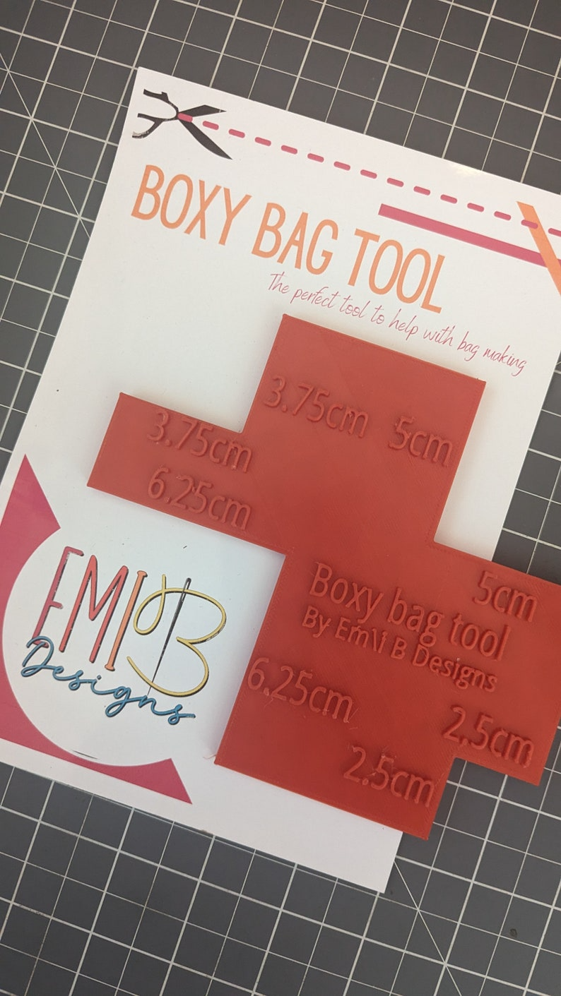 Metric Boxy Bag Tool Bag Making Ruler Bag Making Tool Make Boxes Bottom Bags Bag Base Ruler