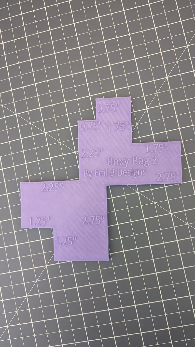 Boxy Bag Tool #2 Bag Making Tool Boxy Bag Making Tool Make your own Bags Easy Bag Making tool Bag Base Maker Bag making ruler