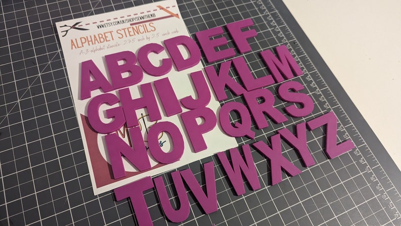 A to Z Letter Templates Letter Stencils for Sewing and Crafts Applique Letters Personalise your Sewing