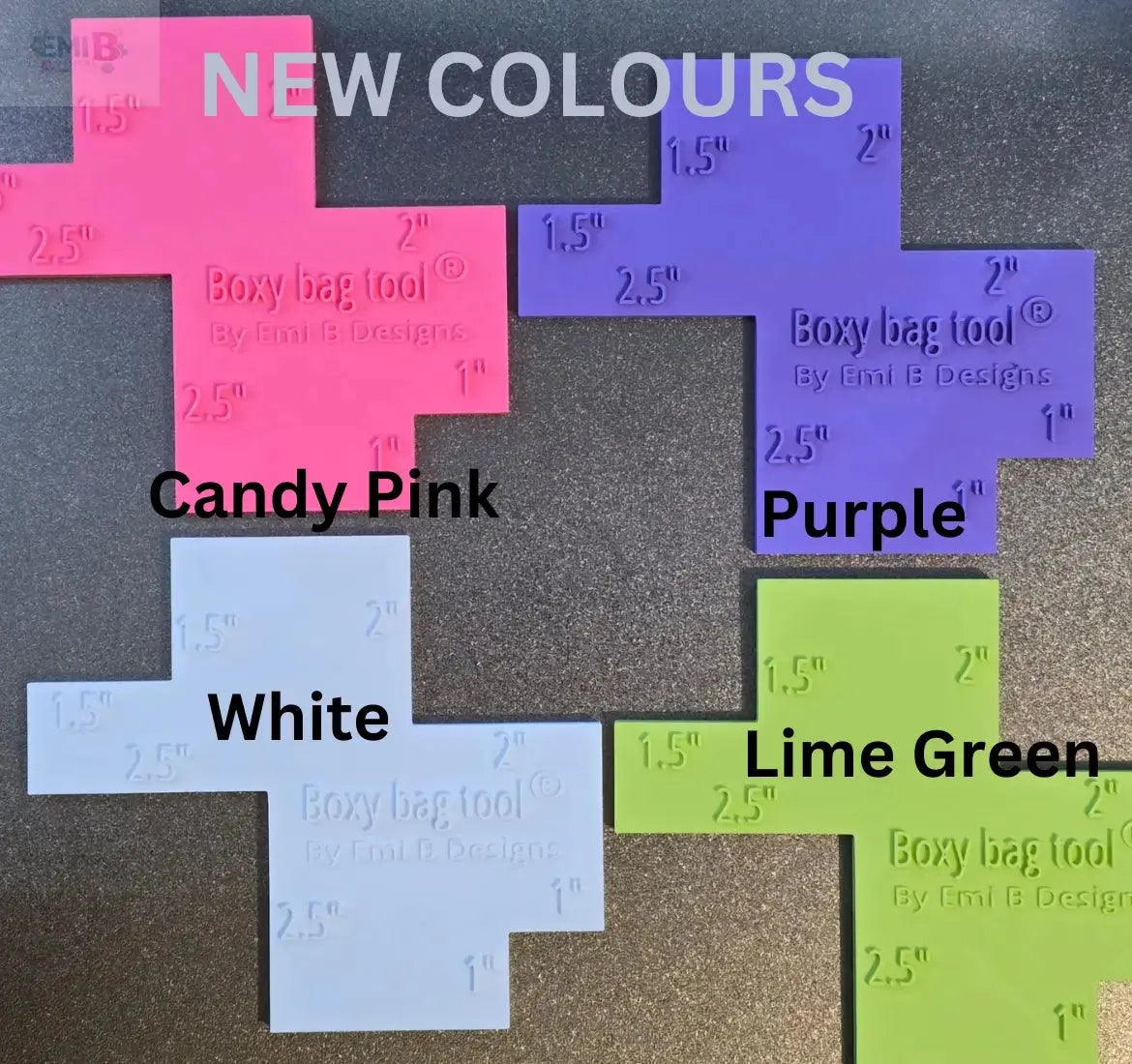 Personalised Boxy Bag Tool- Box corner bag tool- Bag Base Ruler EmibDesign