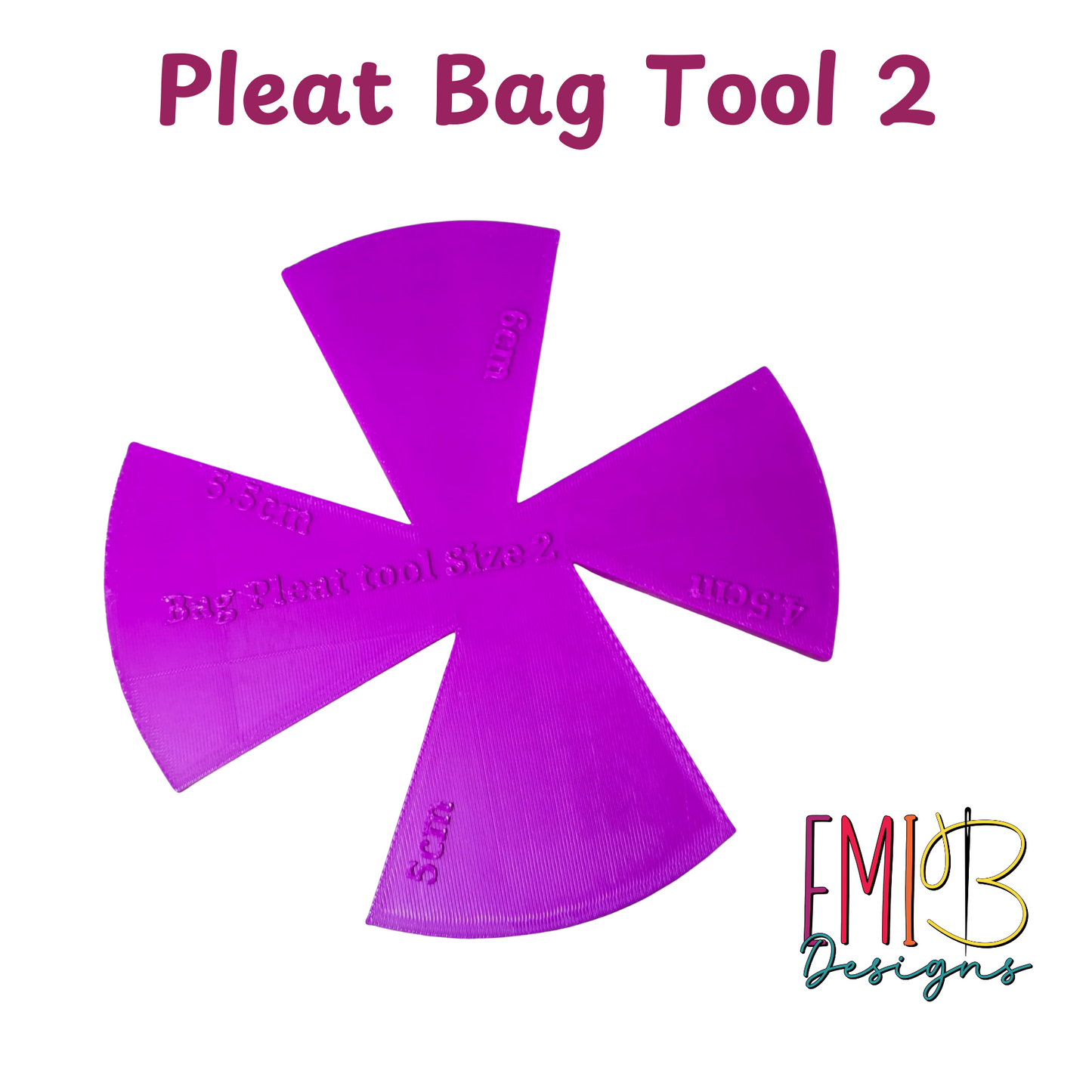 Pleat Bag Too Size 2 Bag Making Tool Bag Making Ruler pleat Bag Tool Sewing Ruler