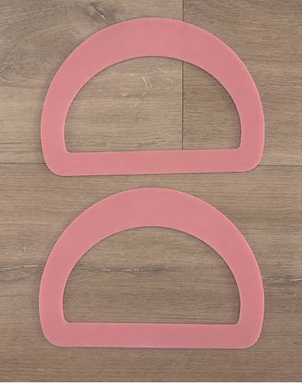 Acrylic Bag Handle Pair- Round