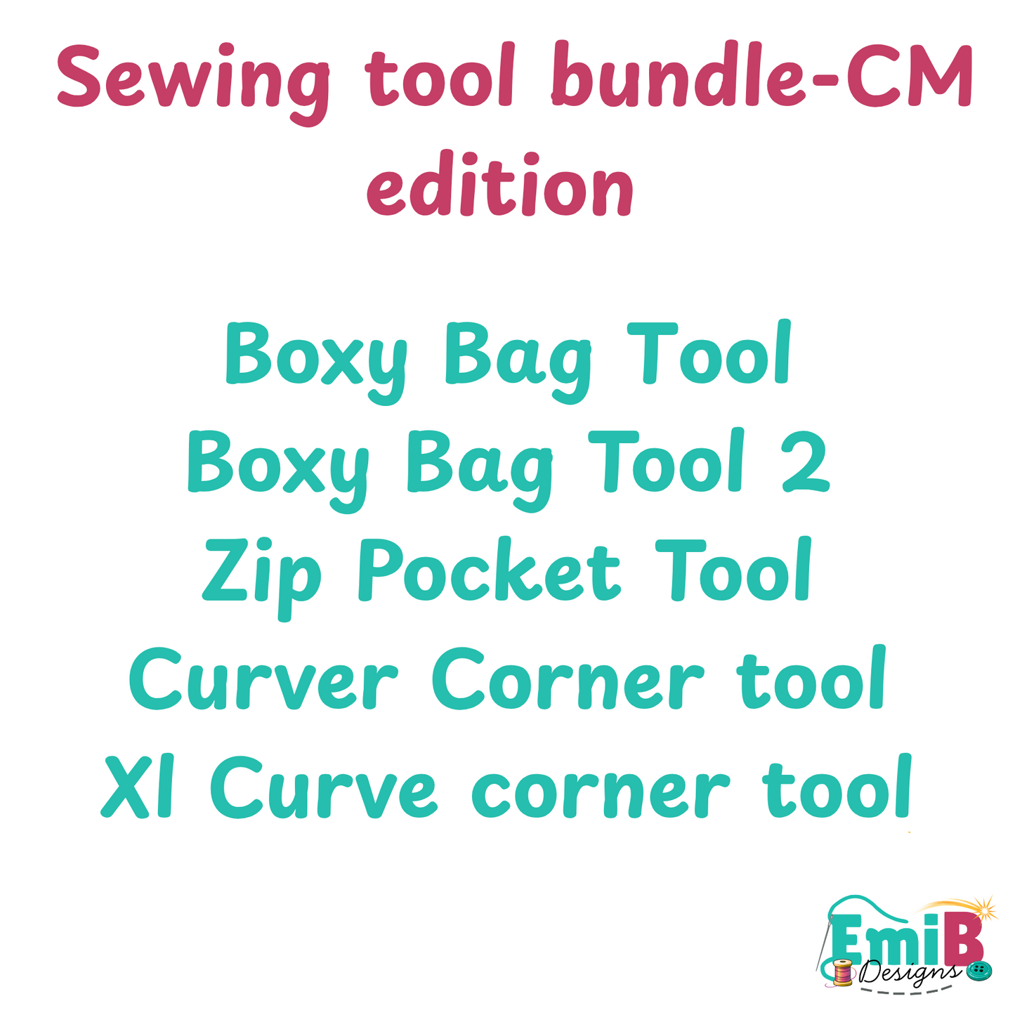 Bag Making Tools Bundle - Cm edition