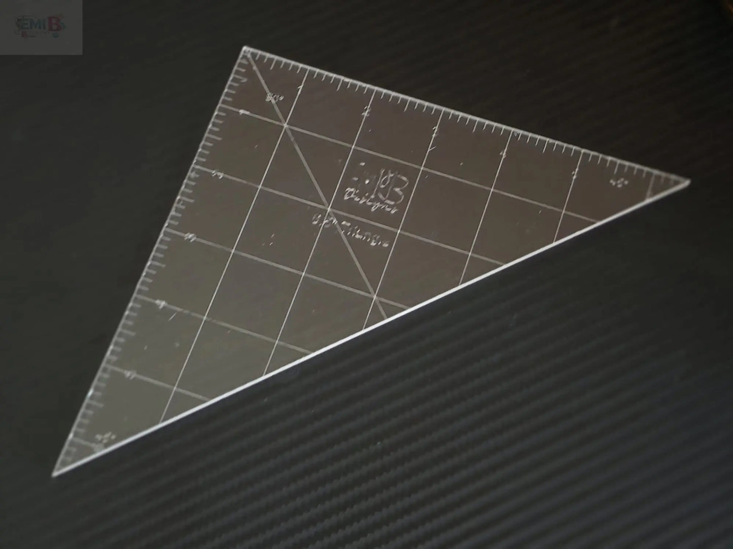 6.5 inch 45 degree angle Acrylic Sewing Ruler Emi B Designs