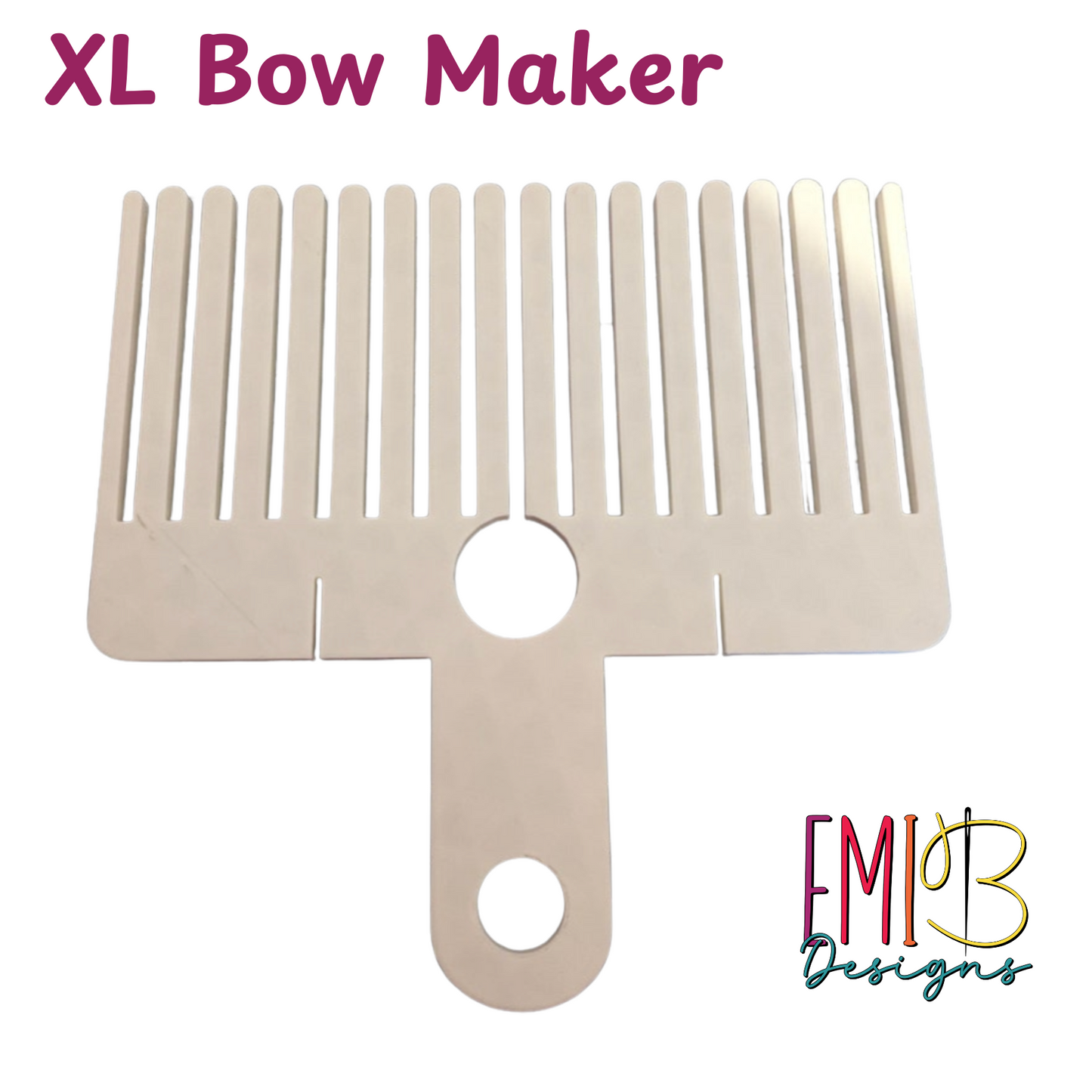 Extra Large Bow Maker- Make your own Bow's in a variety of sizes- Sewing and Craft Embellishment