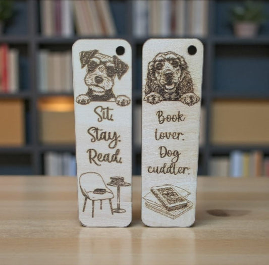 Dog Breed Wooden Bookmark Personalised Choose Your Breed & Quote Dog Lover Gift
