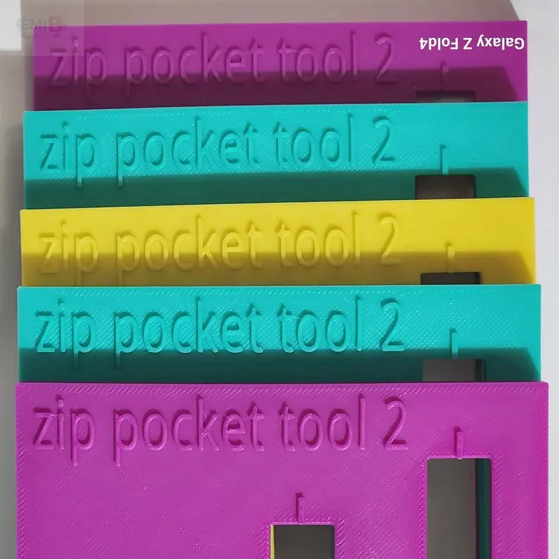 Zip Pocket Tool 2 Make your own Zip Pockets How to sew a zip pocket Zip tool Zip pocket Ruler EmibDesign
