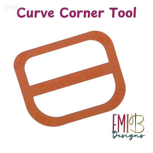 Curved Corner Tool Curved Bag ruler Curved corner Tool Bag Making Ruler Bag Making Tool EmibDesign