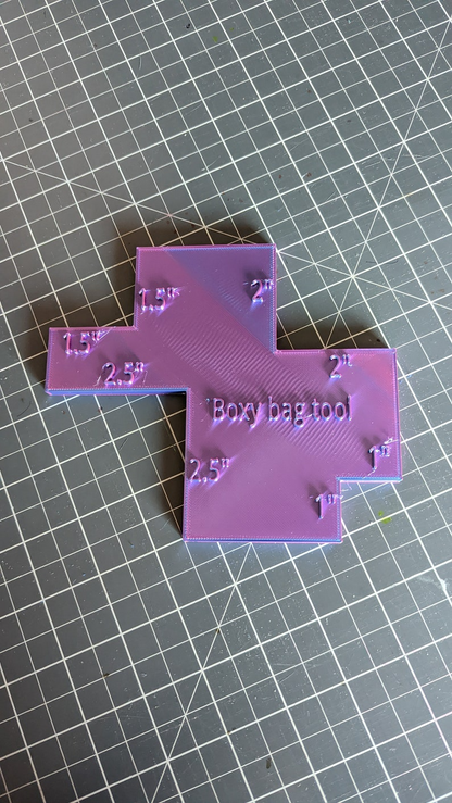 Bag Making Tool Boxy Bag Making Tool Make your own Bags Easy Bag Making tool Bag Base Maker Bag making ruler