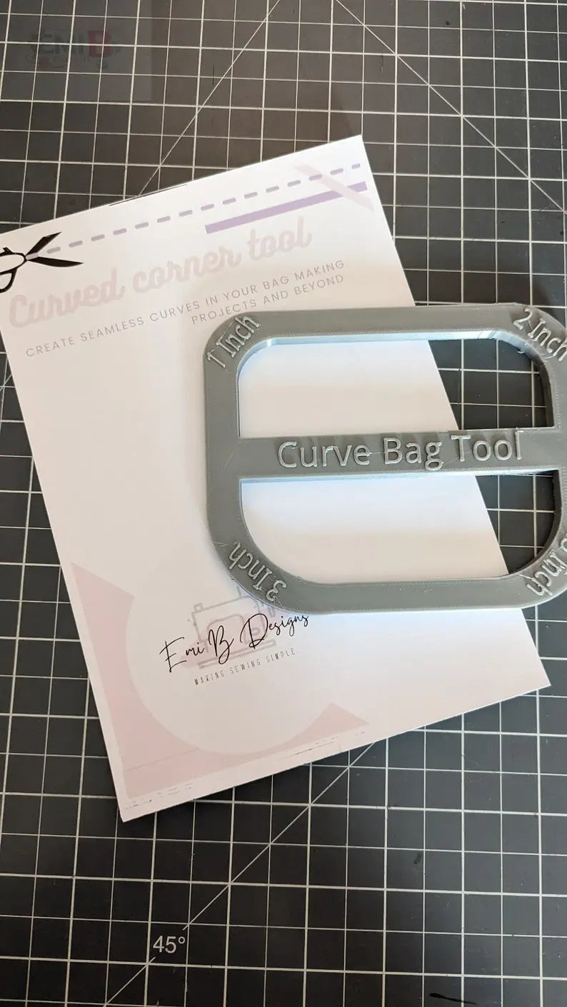 Curved Corner Tool Curved Bag ruler Curved corner Tool Bag Making Ruler Bag Making Tool EmibDesign