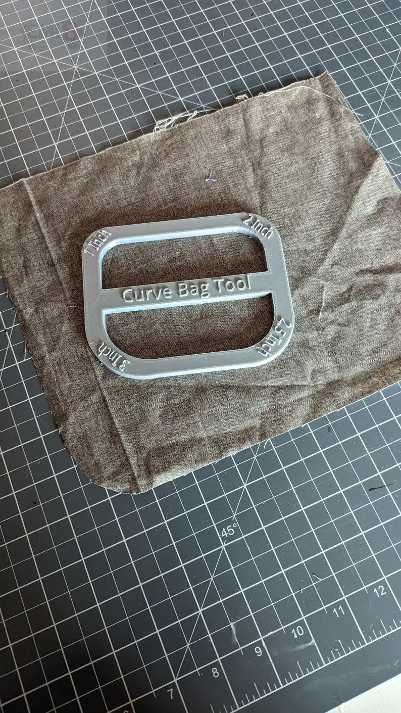 Curved Corner Tool Curved Bag ruler Curved corner Tool Bag Making Ruler Bag Making Tool EmibDesign