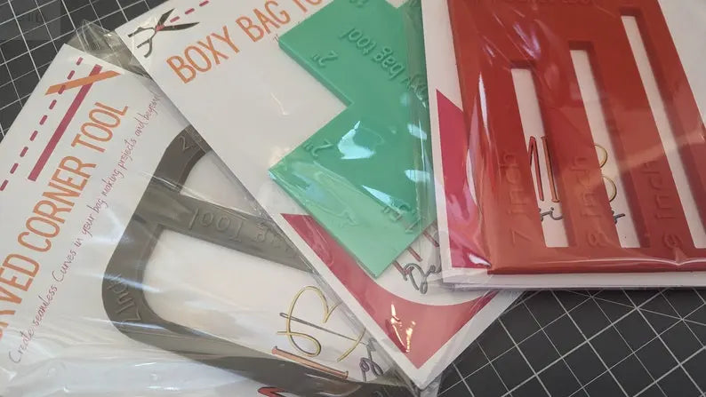 Beginners Bag Making Starter Set Bag Making Tools for Beginners Boxy Bag Tool Zip Pocket Tool Curve Bag Tool EmibDesign