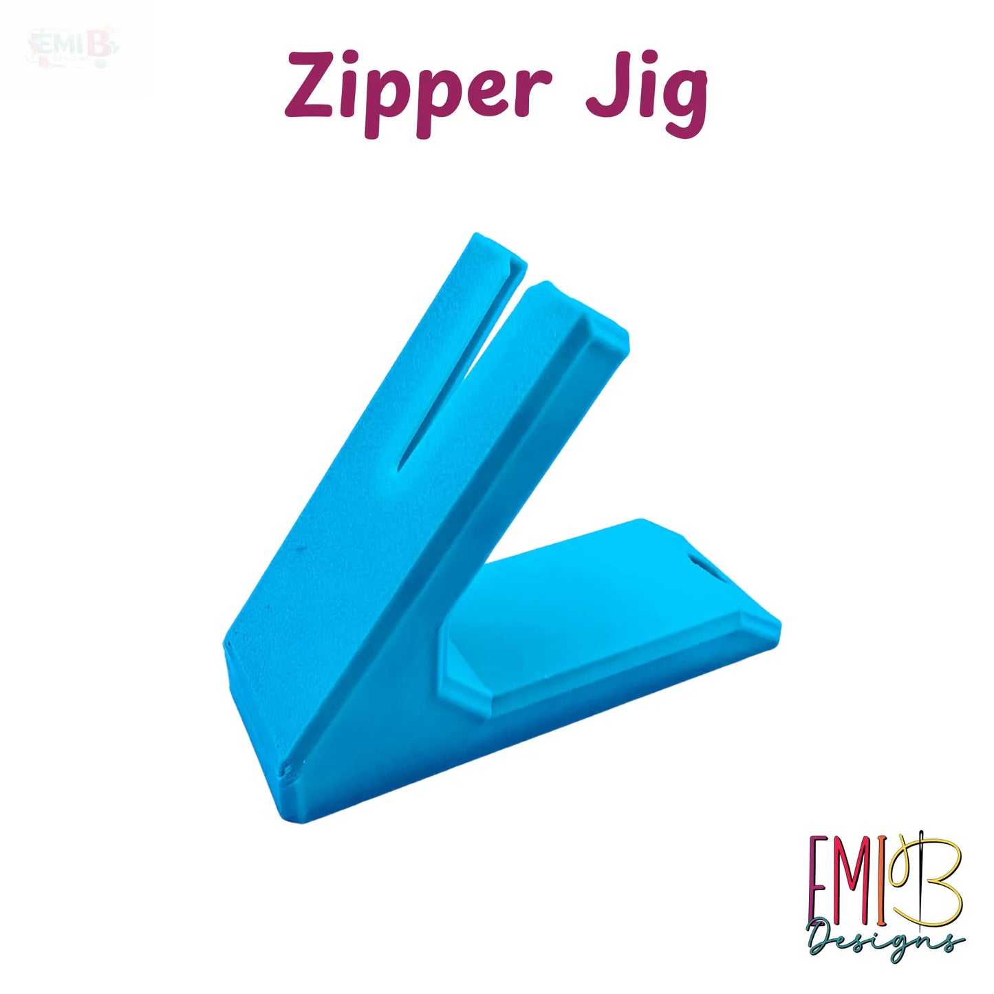 Small Zipper jig Easily add zip pulls to Zip Tape Zip Jig Zip Accessory EmibDesign
