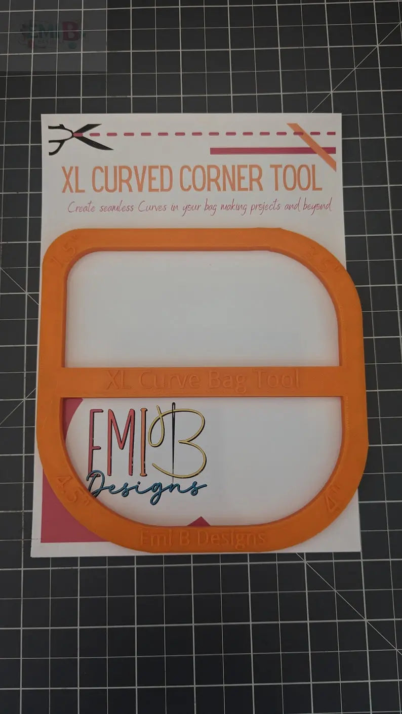 XL Curved Corner Tool Curved Bag ruler Curved corner Tool Bag Making Ruler Bag Making Tool Make curved in your Sewing Projects EmibDesign