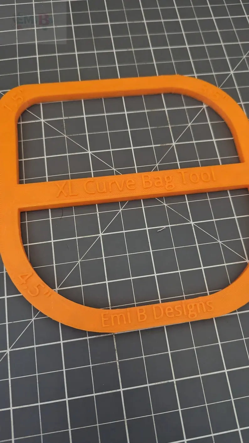 XL Curved Corner Tool Curved Bag ruler Curved corner Tool Bag Making Ruler Bag Making Tool Make curved in your Sewing Projects EmibDesign