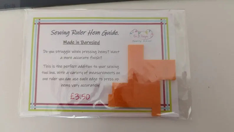 Sewing Ruler Hem Guide- Sewing Ruler- Get the perfect Hems EmibDesign