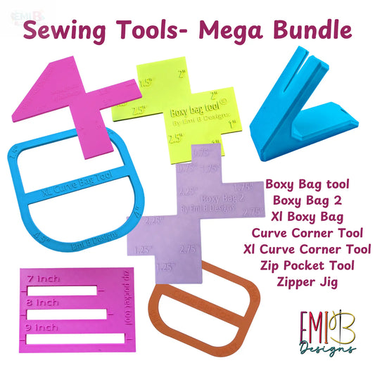 Sewing Tools Mega Bundle Sewing tools for Beginners Sewing rulers Bag Making tools Sewing for Beginners EmibDesign