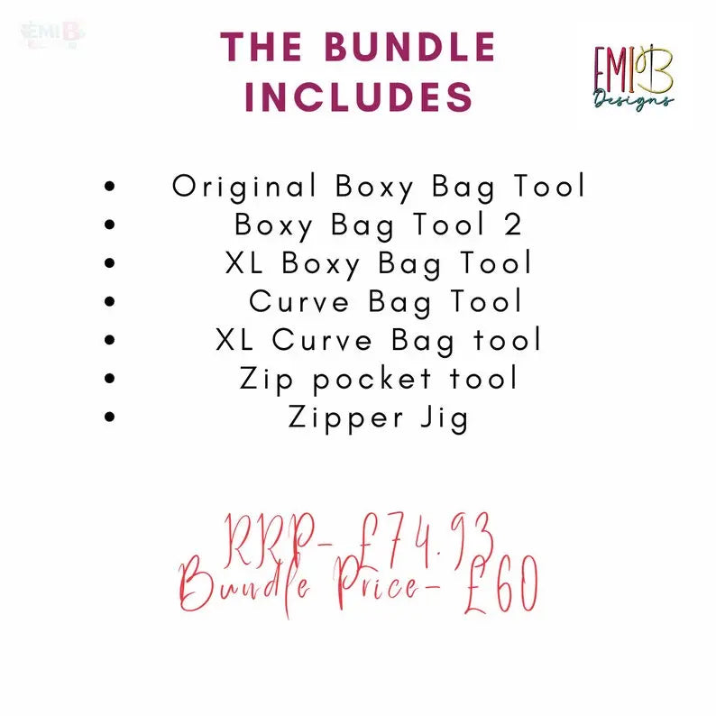 Sewing Tools Mega Bundle Sewing tools for Beginners Sewing rulers Bag Making tools Sewing for Beginners EmibDesign