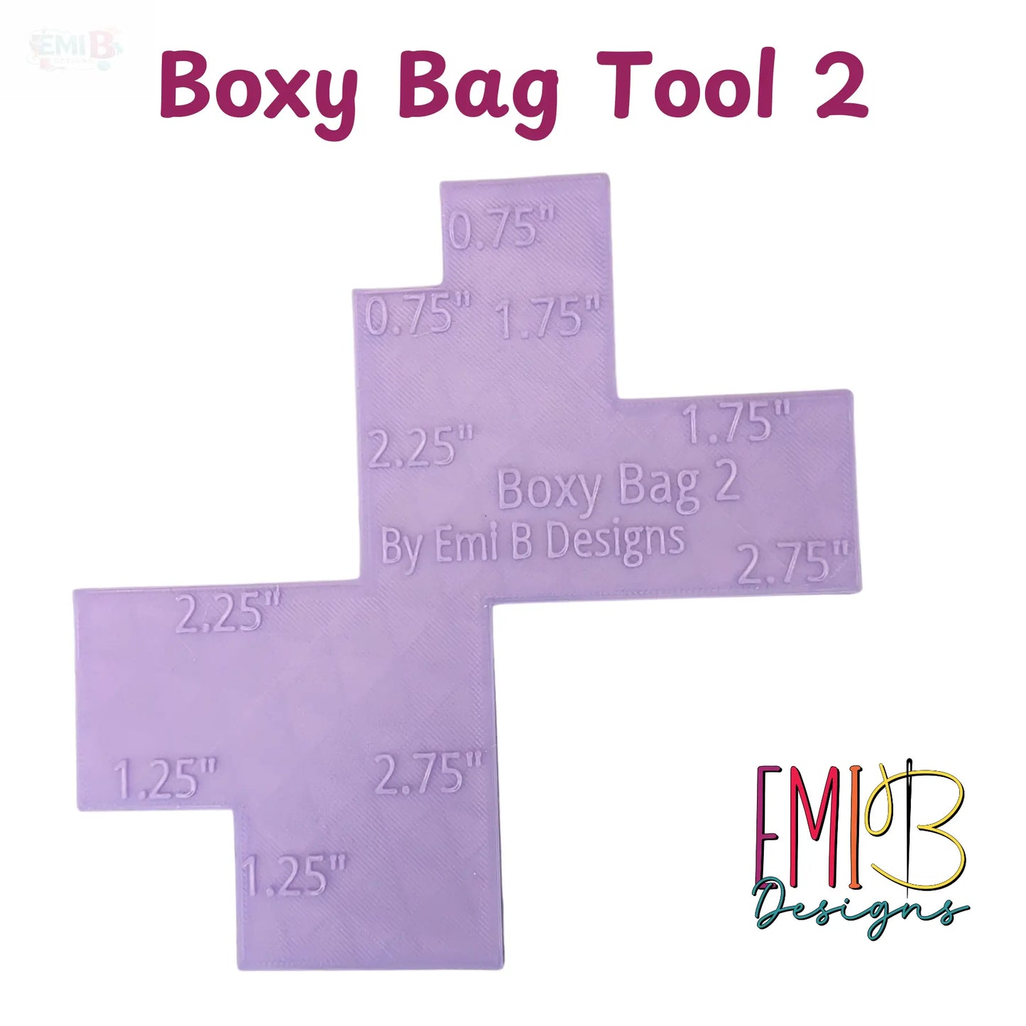 Boxy Bag Tool #2 Bag Making Tool Boxy Bag Making Tool Make your own Bags Easy Bag Making tool Bag Base Maker Bag making ruler EmibDesign