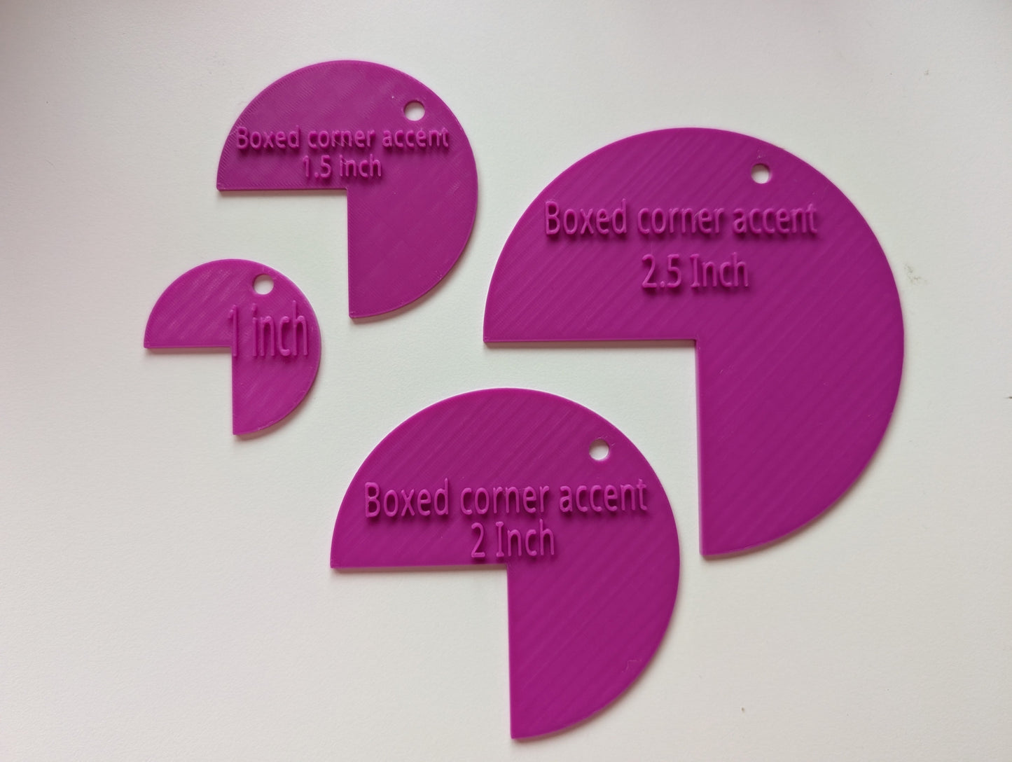 Boxed corner accent tool- Round