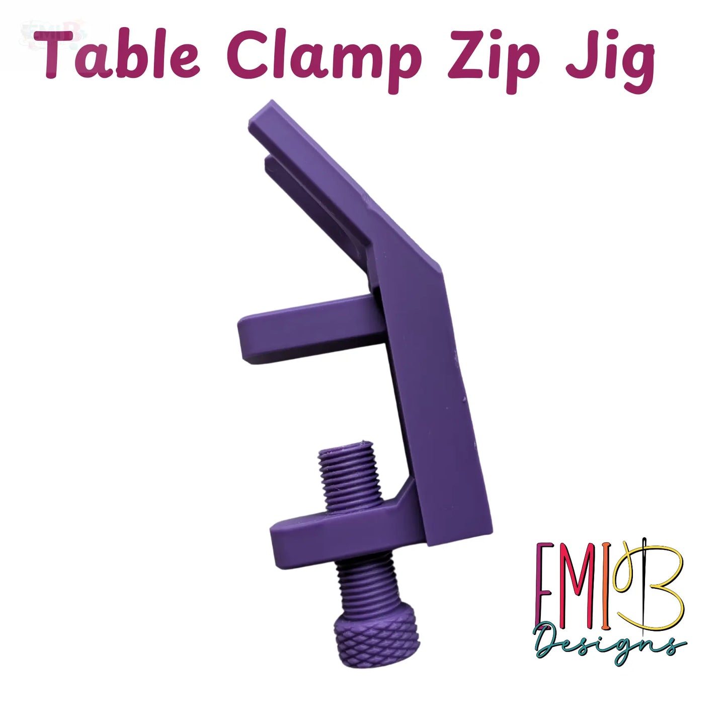 Table Clamp Zipper jig Easily add zip pulls to Zip Tape Zip Jig Zip Accessory EmibDesign