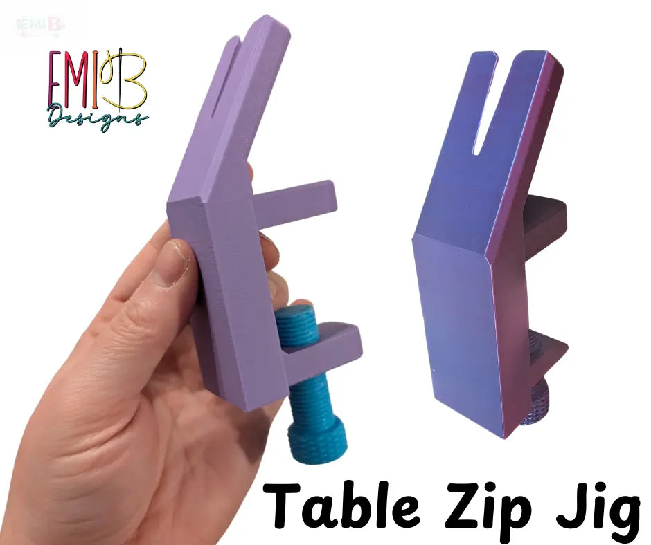 Table Clamp Zipper jig Easily add zip pulls to Zip Tape Zip Jig Zip Accessory EmibDesign
