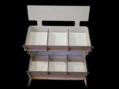 MDF Counter Display Stand shelves shelf 300mm Wide - 3mm Laser Cut Flat Pack