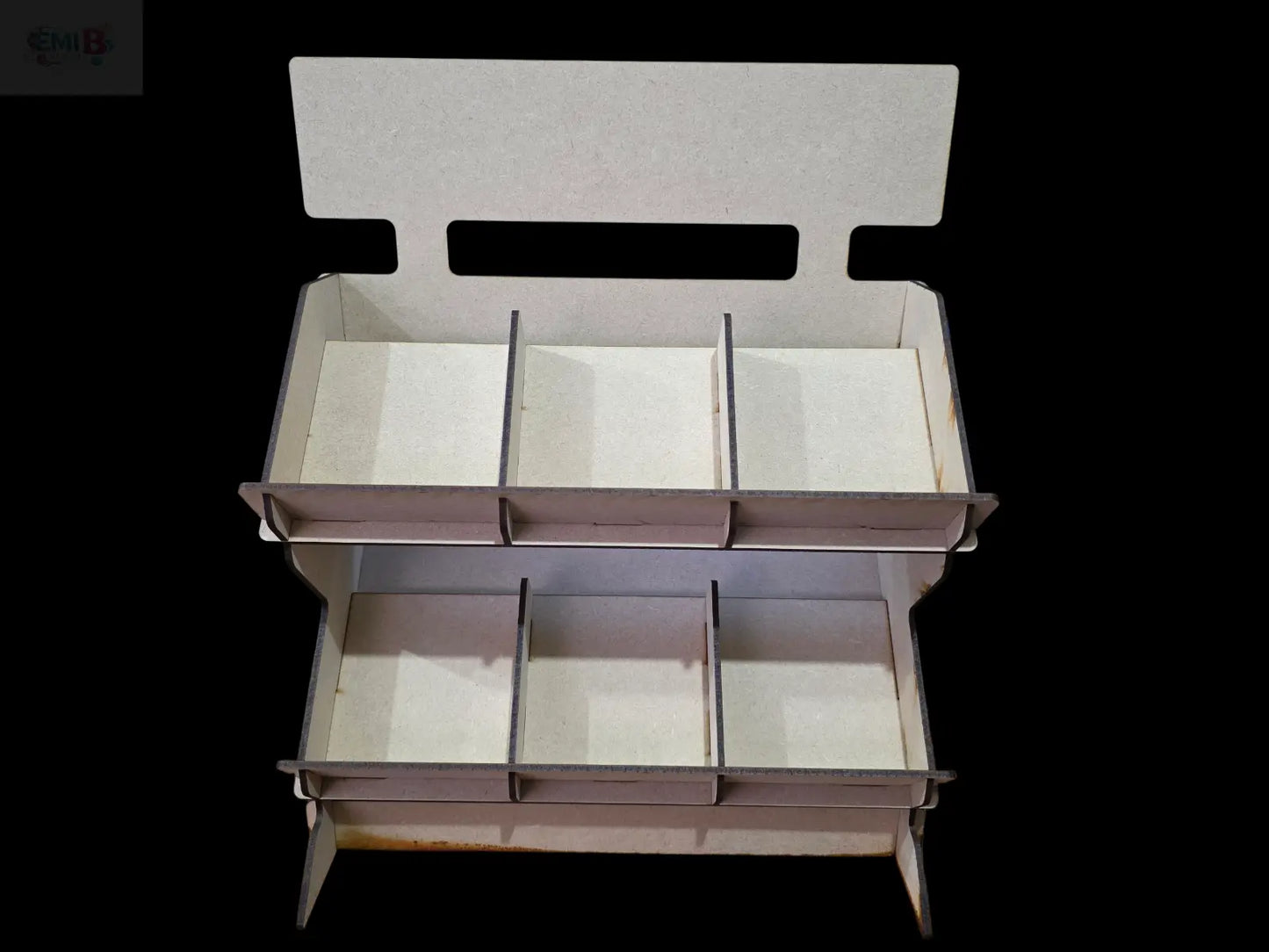 Lightweight Portable Display Shelf 300mm – Flat Pack MDF – Craft Fair Market Stall UK 3D Peak Print