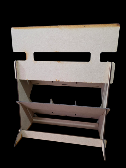 MDF Counter Display Stand shelves shelf 300mm Wide - 3mm Laser Cut Flat Pack