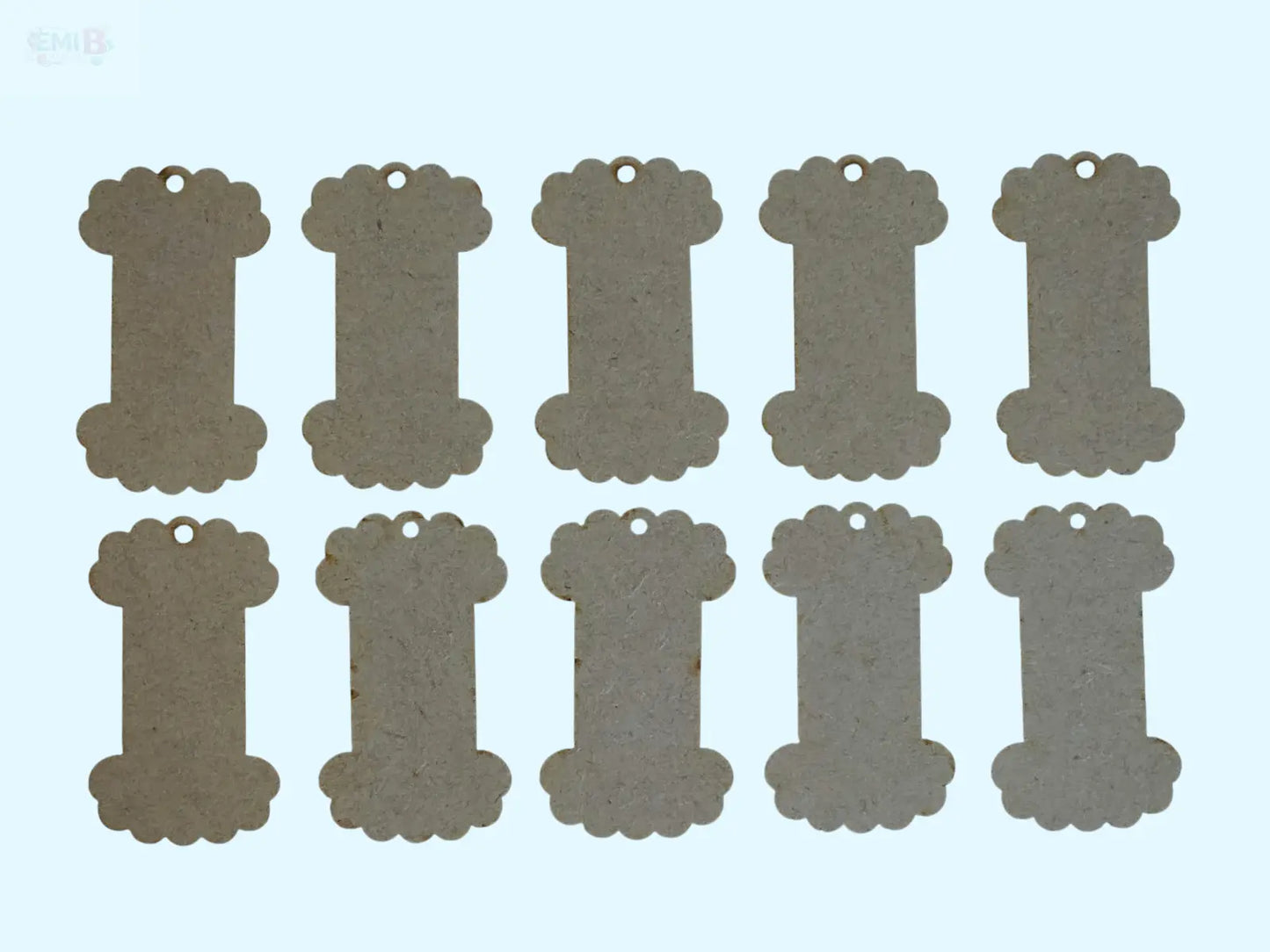 10 Wooden Embroidery Floss Bobbins Laser Cut MDF Thread Organisers Emi B Designs