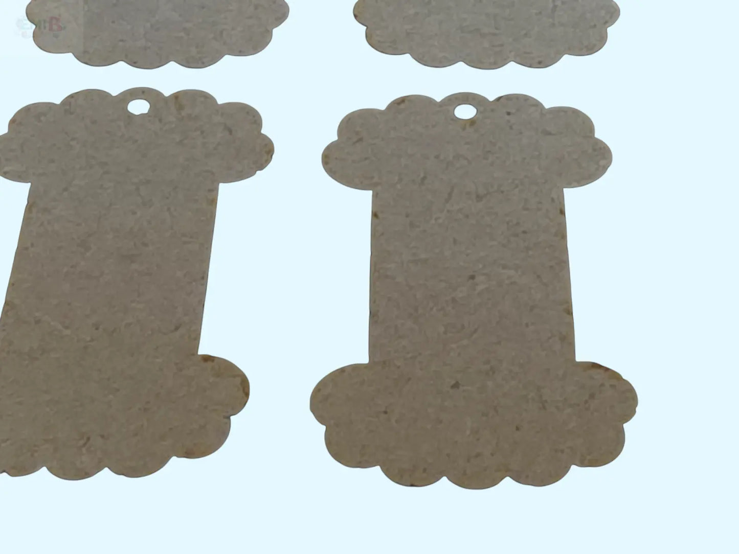 10 Wooden Embroidery Floss Bobbins Laser Cut MDF Thread Organisers Emi B Designs