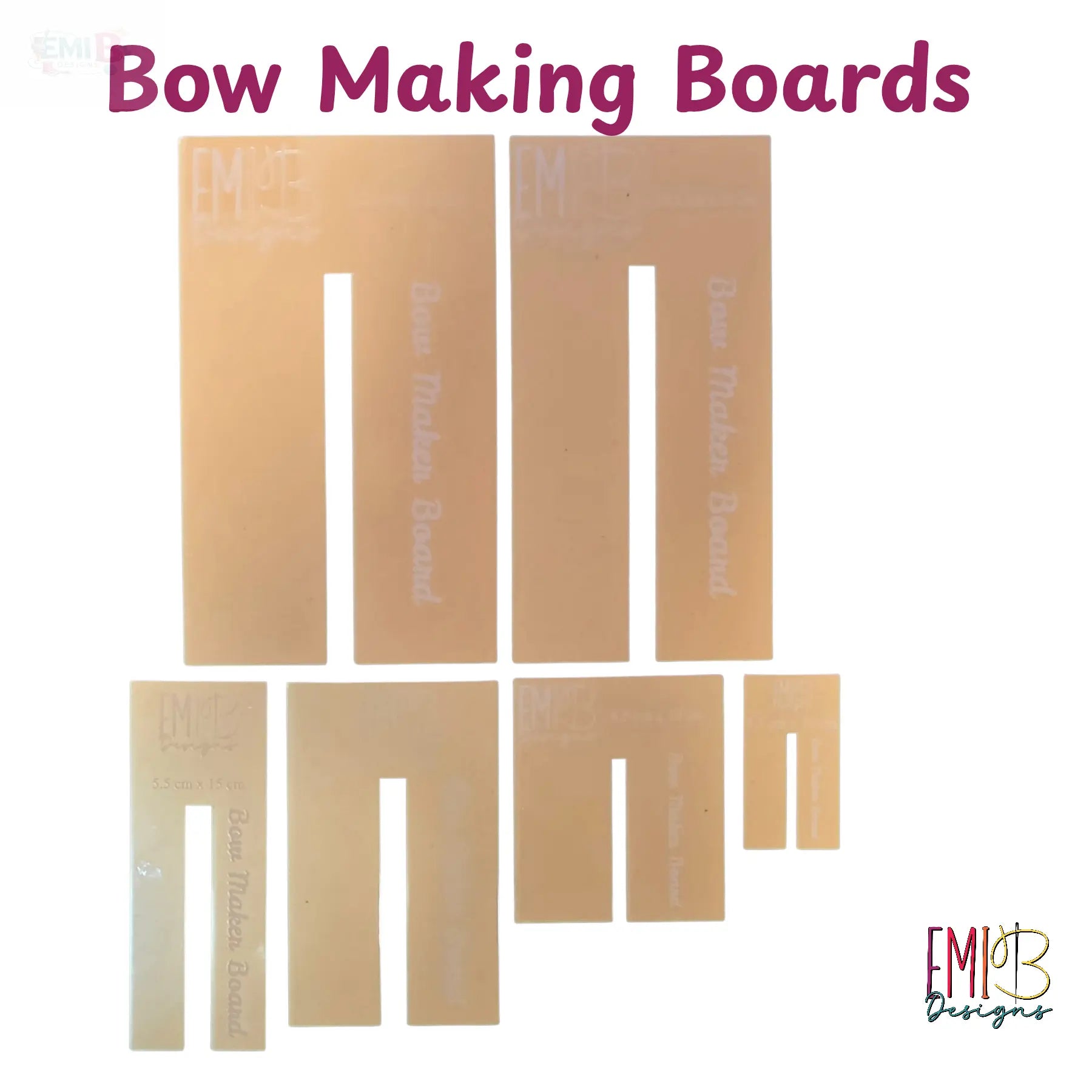 Acrylic Bow Making Boards – Bow Maker Templates for Perfect Bows EmibDesign