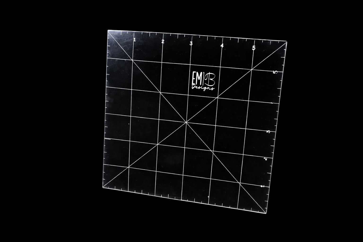 6 inch Square Acrylic Sewing Ruler Emi B Designs